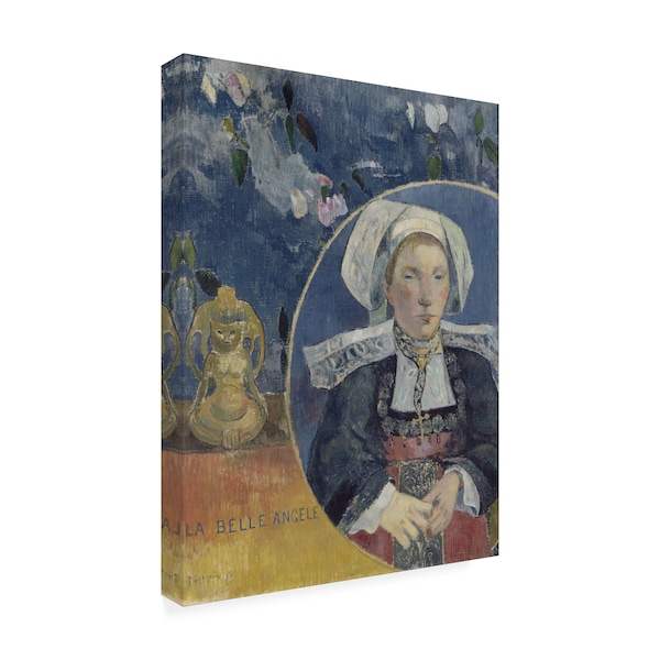 Gauguin 'La Belle Angele' Canvas Art,35x47